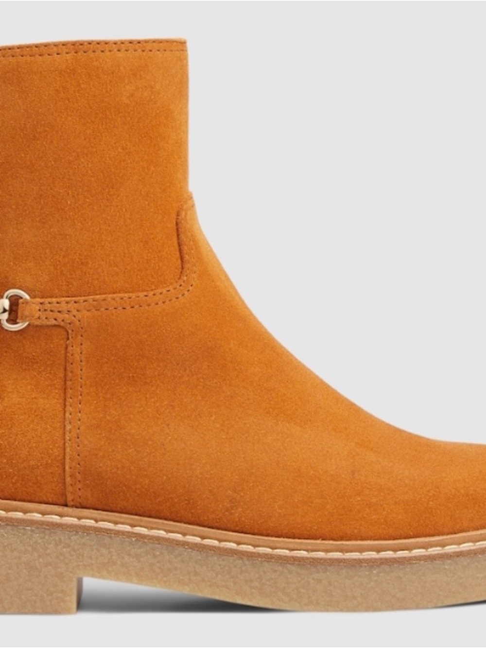 Gucci Suede Ankle Boots in Tan